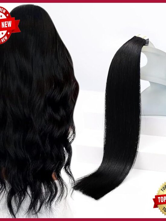 28 Inch Tape In Hair Extensions Real Human Hair 20 Pieces 50g main image 6